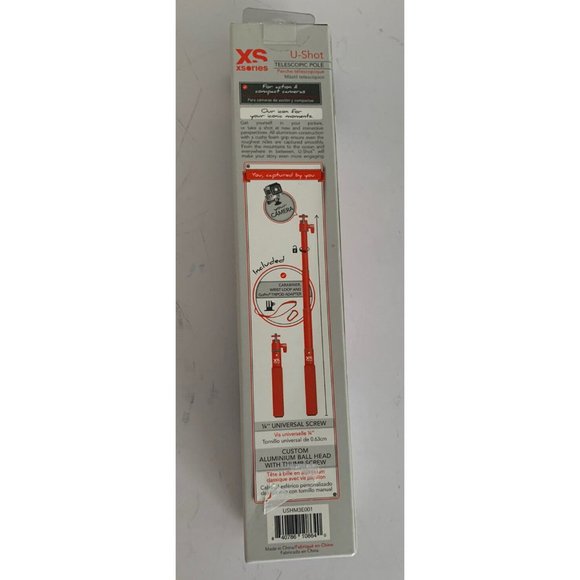 XSories Big U-Shot Telescopic Pole for Action/Compact Cameras-Gopro Tripod Black - Picture 3 of 7